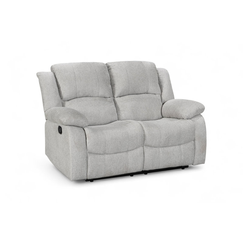 Aesir Reclining Sofa, Light Grey, 2