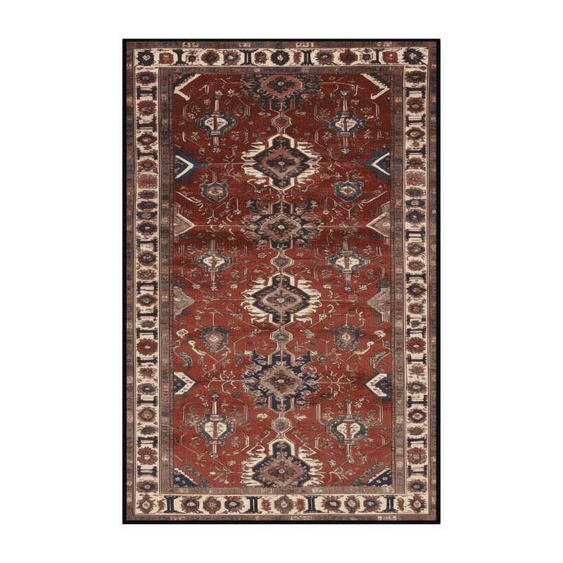 Tapis brun lavable à la machine, Tapis de couloir 2 pi x 4 pi