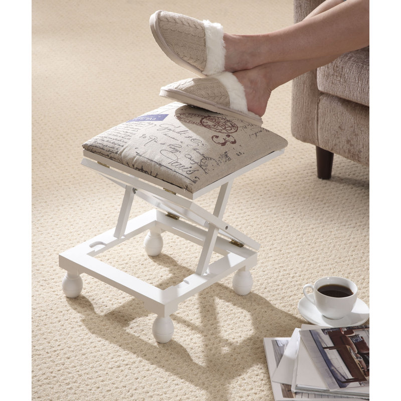 Leonard Footstool, White