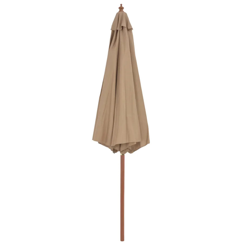 300cm Market Parasol, Taupe, 250cm H x 300cm W x 300cm D, Brown