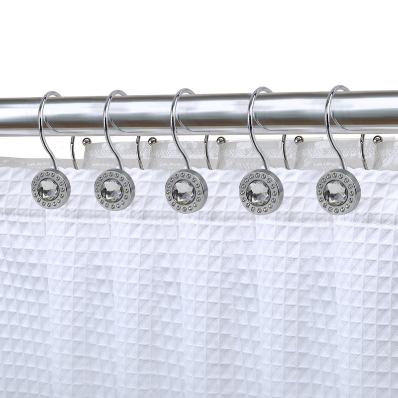 Crochets à rideau de douche, Chrome