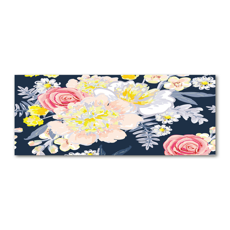 Floral Pattern - Wrapped Canvas Print, Canvas, 50cm H x 125cm W