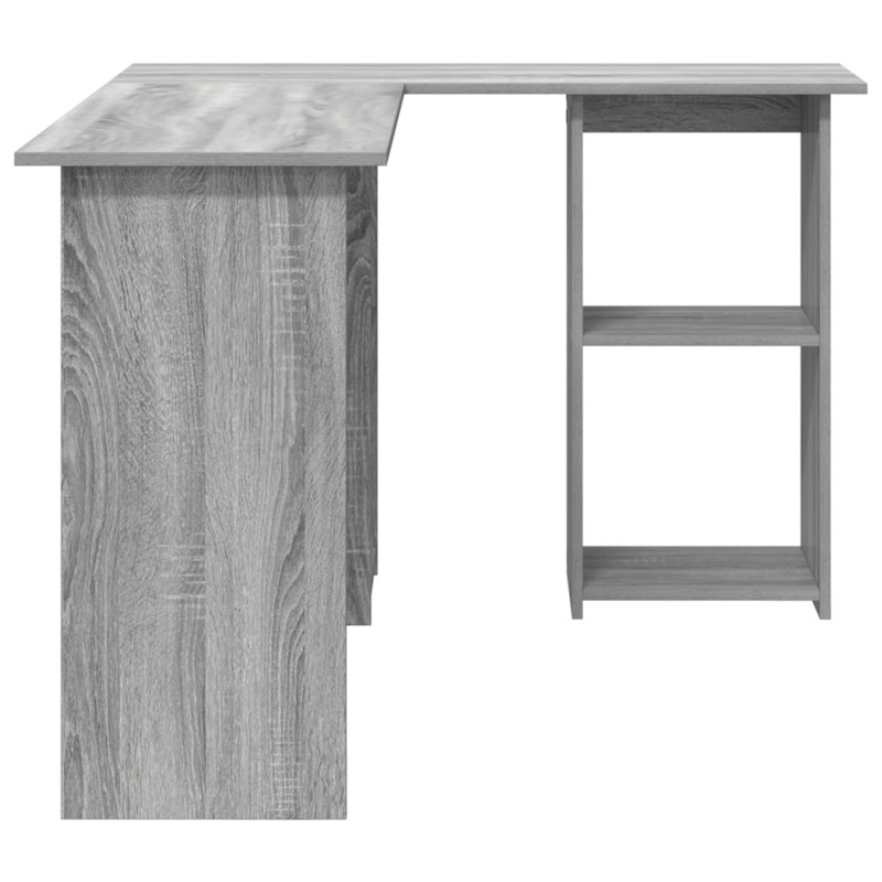 Desk Engineered Wood Medium Desk, Grey Sonoma