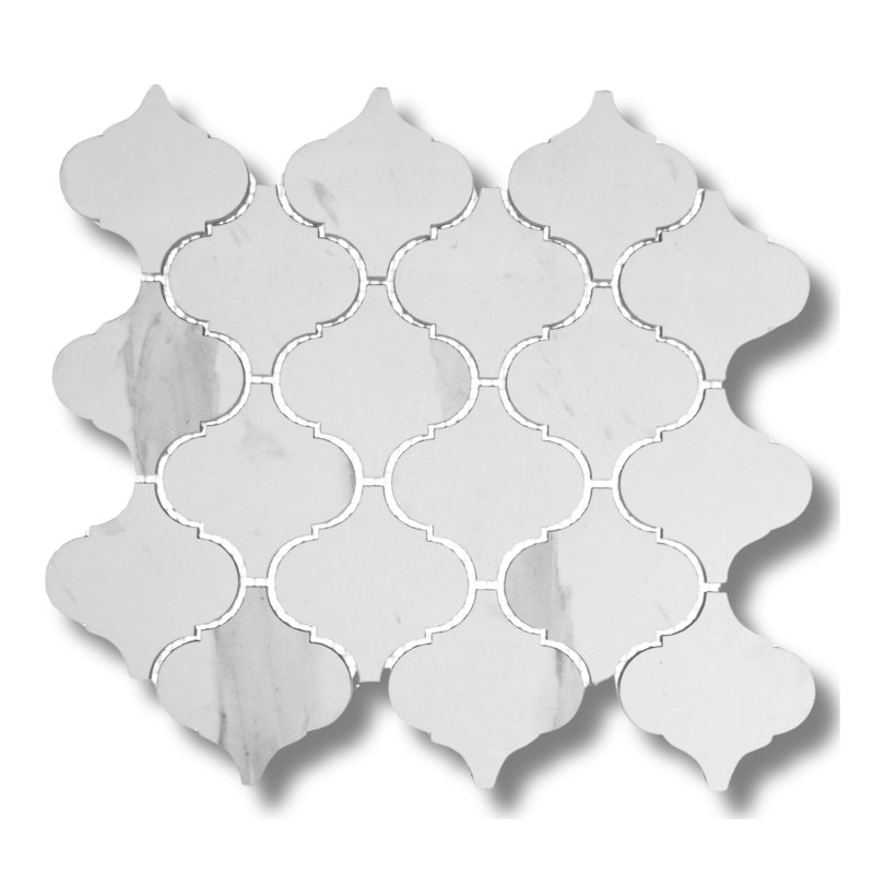 Arabesque 9.1"x10.3" Porcelain Mosaic Wall & Floor Tile