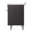 Cuisinière à induction 36 pouces avec 6 éléments à induction ILVE Nostalgie II Series (porte en verre)-1326370637