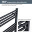 Sadye Curved Towel Rail Heated Towel Rails-1077900580-1077900583