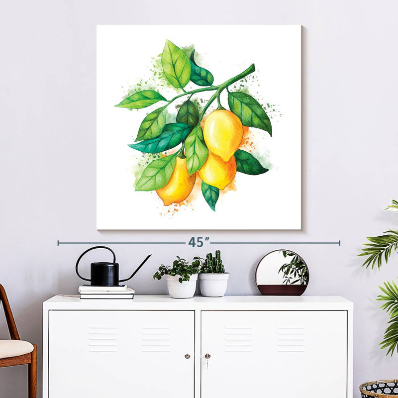Yarlin - branche de citron, H 33 po x l 33 po
