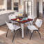 Plateau de table Kee Square, 4 chaises empilables-1810362211-1843066368-1843066371