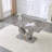 Rectangular Dining Table, Modern Table with U-Shaped Base-116307348-119328129