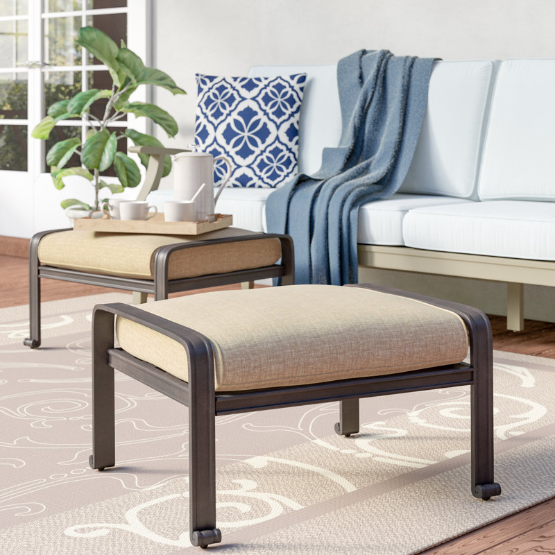 Lebanon Metal Outdoor Ottoman