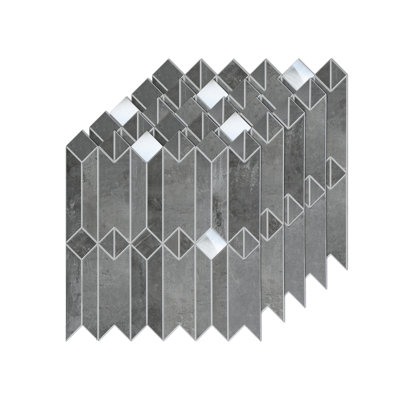 11.8'' W x 11.8'' L Engineered Stone Peel and Stick Mosaic Tile