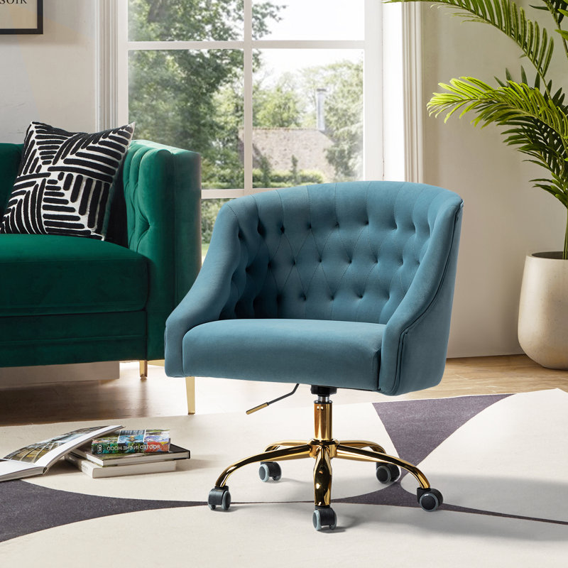 Chaise de travail Concetta, Bleu