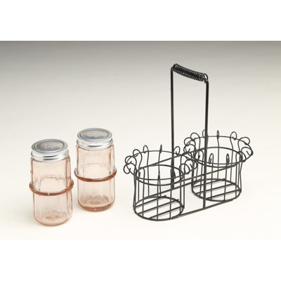 AA Importing Glass 3-Piece Salt and Pepper Set