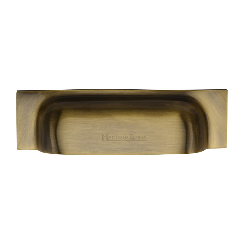 Heritage Brass Heritage Drawer Pull Miltary Design, Antique Brass, 15.2cm H