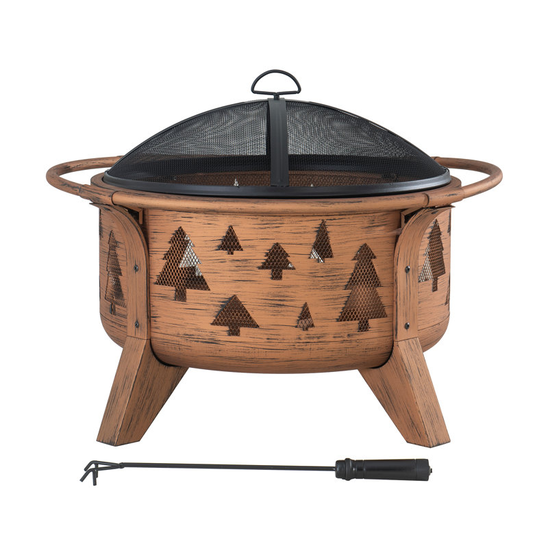 XL steel fire bowl ASKJA - Ø76cm, copper