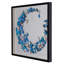 Décoration murale boîte à ombre papillon bleue