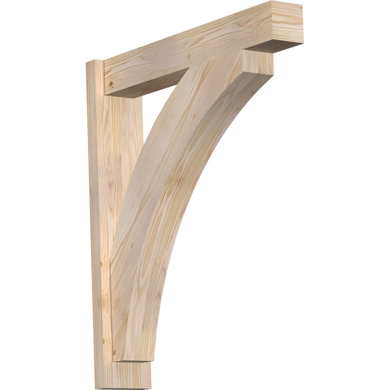 Bloc de bois rustique Thorton, P 24 po x H 36 po, Cèdre rouge occidental l 7 1/2 po (lisse)