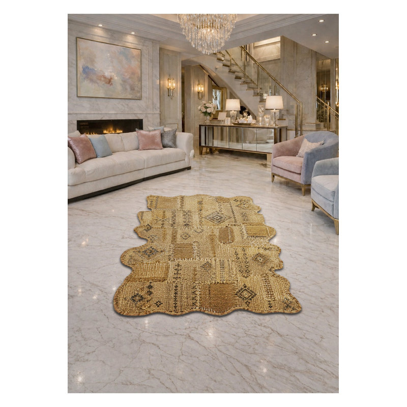 Tapis gris tissé Mosso, 2' x 2'11"