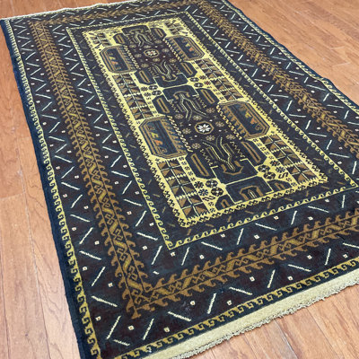  Handmade Balouchi Wool Rug