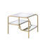 Table de bout en verre avec rangement Feiss