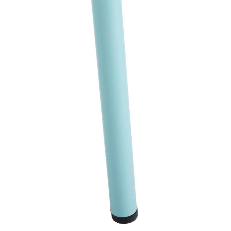 Chaise de patio empilable emmalin, Bleu pastel