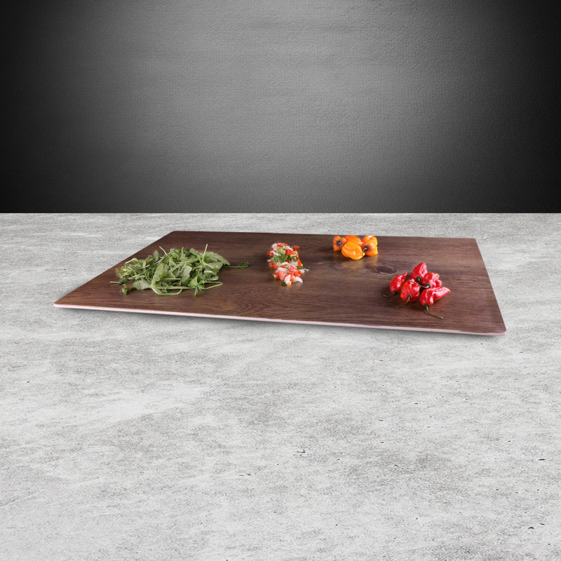 Planche à fromage en mélamine, Noyer, H 0,63 po x l 24 po x P 15 po