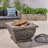 Light-Weight Concrete Wood Burning Square Fire Pit