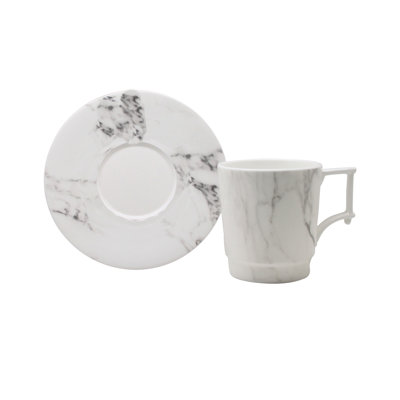 Villa Bianca Bone China Teacup and Saucer