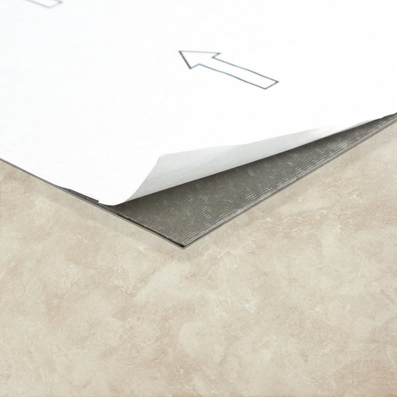 Carreau de vinyle de luxe marbre de 12 po x 12 po x 1,2 mm Carrera