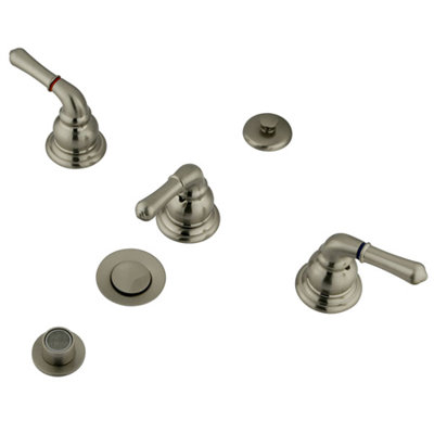 Robinet de bidet espacé vertical