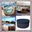 Heavy-Duty Outdoor Waterproof Round Hot Tub Cover, Patio UV Protected Spa Cover-1357555839-1357555833