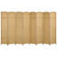 Paravent, écran d'intimité pliable à 8 panneaux, cloison autoportante de 5,6 pi de hauteur pour bureau à domicile, chambre à coucher, bois naturel