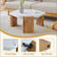 Table basse moderne hexagonale avec surface en marbre, durable et élégante pour les intérieurs contemporains