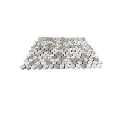 Carrelage mural rond en verre Oyster