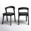 Chaise en bois et cuir Carper-70605908