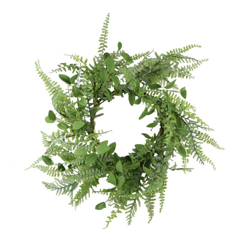 Anneau de bougie Mixed Greens, L 24 po x H 24 po x P 3 po