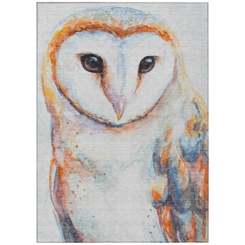 Machine Washable Indoor/Outdoor Jenning ACN2280 Animal Rug, Rectangle 5' x 7'6"