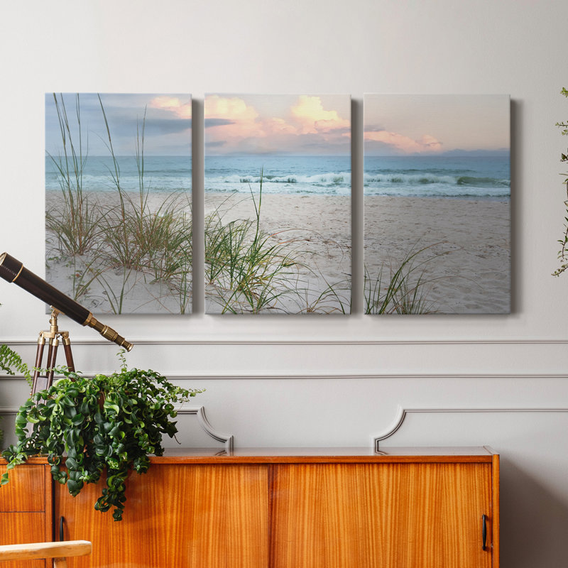 " Beach Driftwood " 3 - Pieces, 60" H x 120" W x 1" D