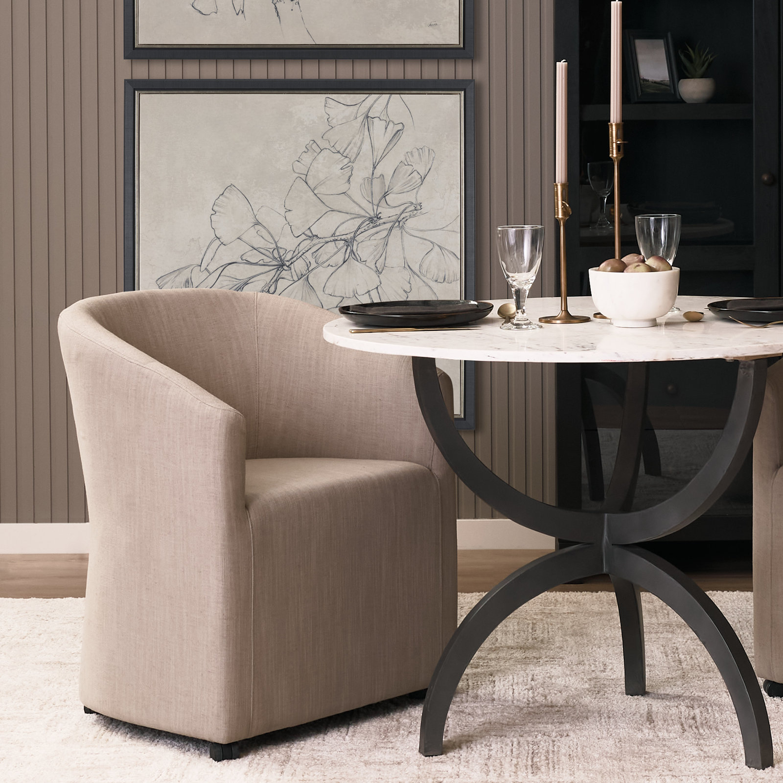 Enna Dining Chair, Gray