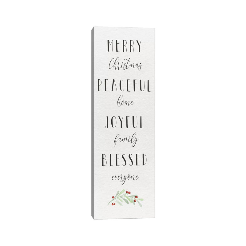 Cozy Christmas Panel I by Hartworks - Wrapped Canvas Panoramic Print, 30.48 cm H x 91.44 cm W x 1.91 cm D