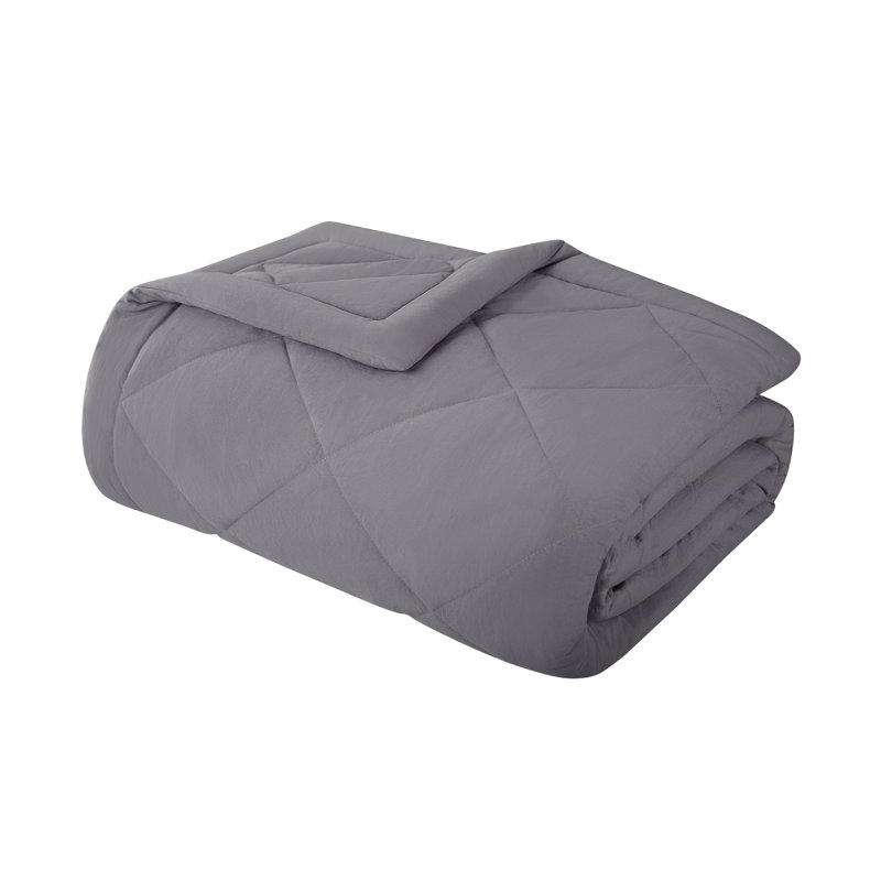 Serta Supersoft Cooling Lightweight Blanket, Microfiber Wrinkle Resistant Throw Blanket, Twin, Navy