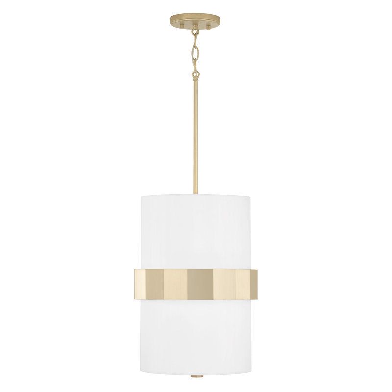 2 - Light Gold Shaded Pendant