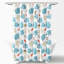 Coastal Reef Feather Single Shower Curtain
