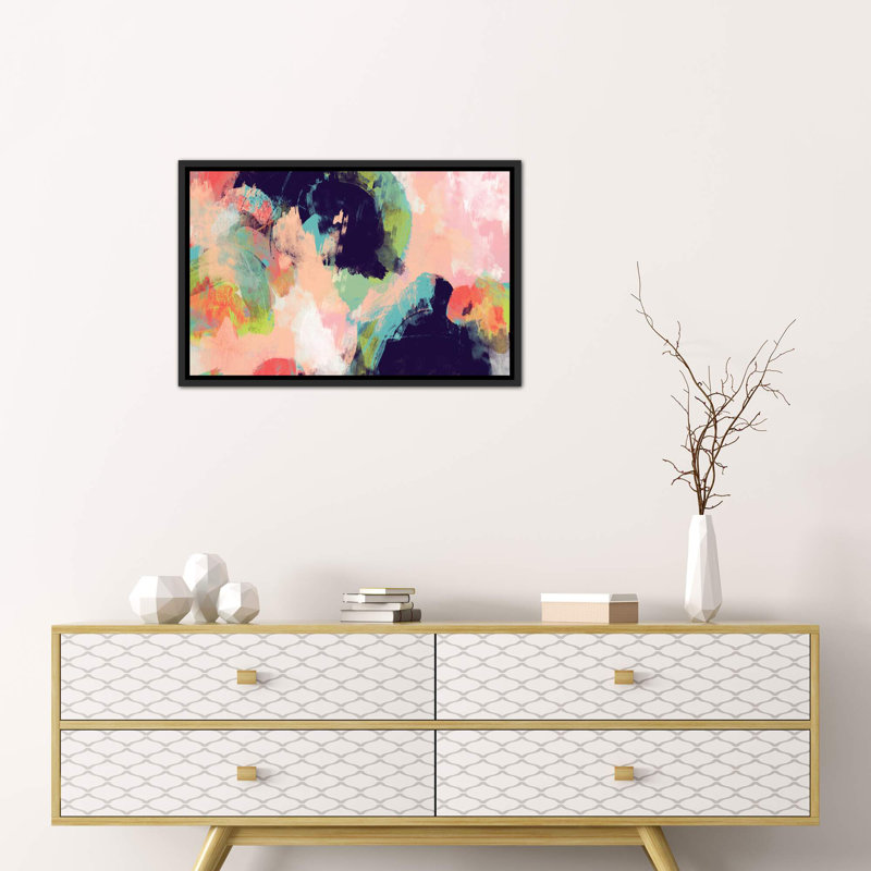 « vibrant spring i », reproduction d’impression, H 40 po x l 60 po x P 1,5 po, Toile avec cadre noir