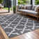 Tapis d'extérieur blanc réversible Aldo