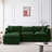 105 Inch Modular Sectional Couch, Soft Chenille Fabric Sofa With Ottoman, L Shape For Comfort And Style