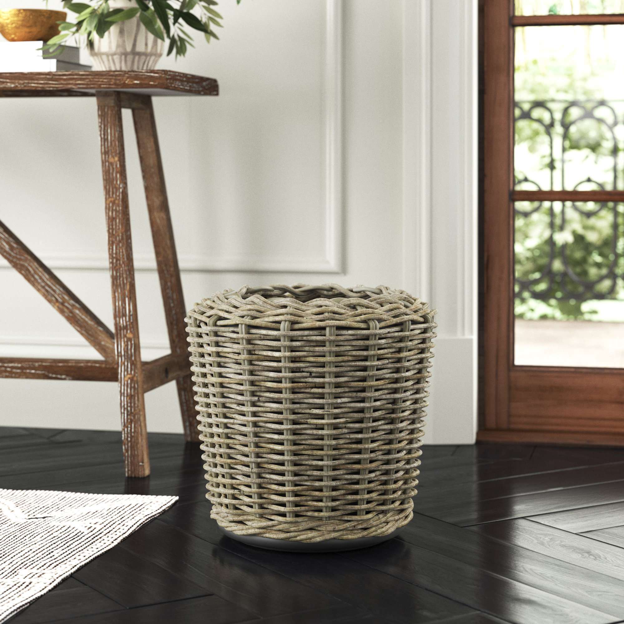 Coastal Rattan Decorative Basket