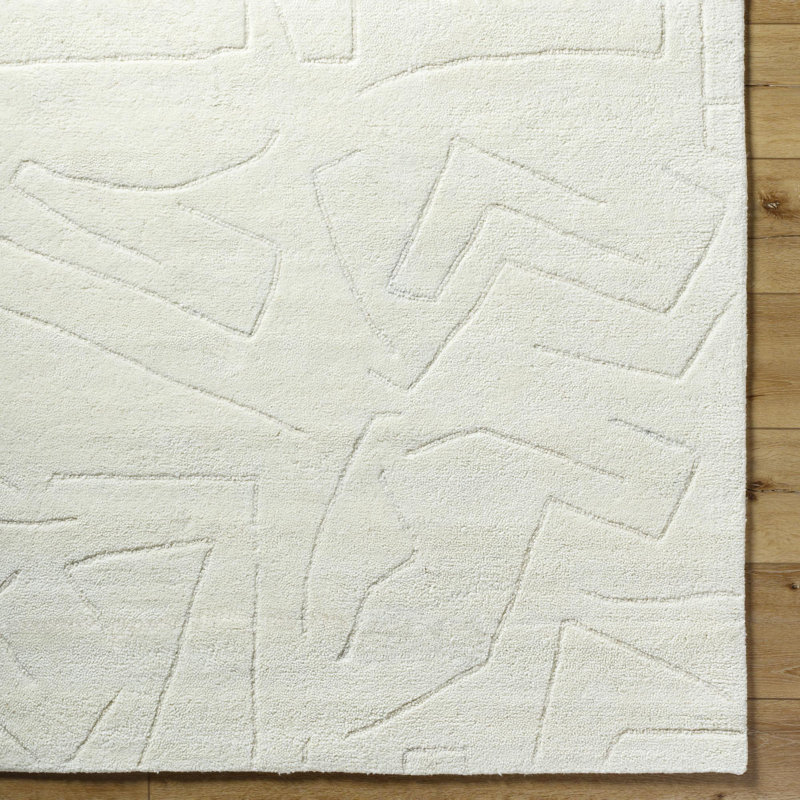 Jurdi Hand Tufted Wool Indoor Rug, Rectangle 2' x 3'