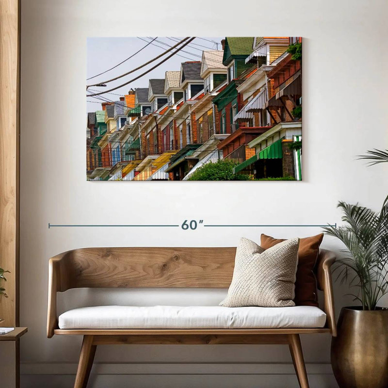 Lilie Pittsburgh Colorful Homes, 30" H x 45" W