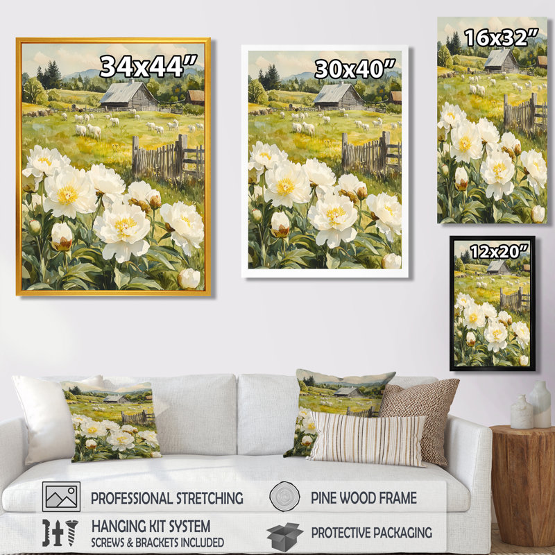 Dolina - Floral Wall Art Prints, Ne s'applique pas, Toile tendue, H 20 po x l 12 po